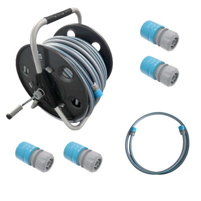 Set professionale dispenser in metallo 50m 1/2"