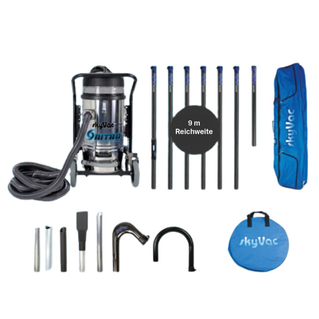 Set per la pulizia delle grondaie SkyVac Nitro 9 metri