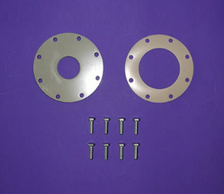 Plastic flange for lower connection on the storage tank...