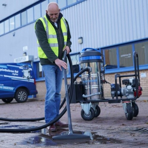 SkyVac FloodVac Système professionnel daspiration deau Pompe submersible Panier