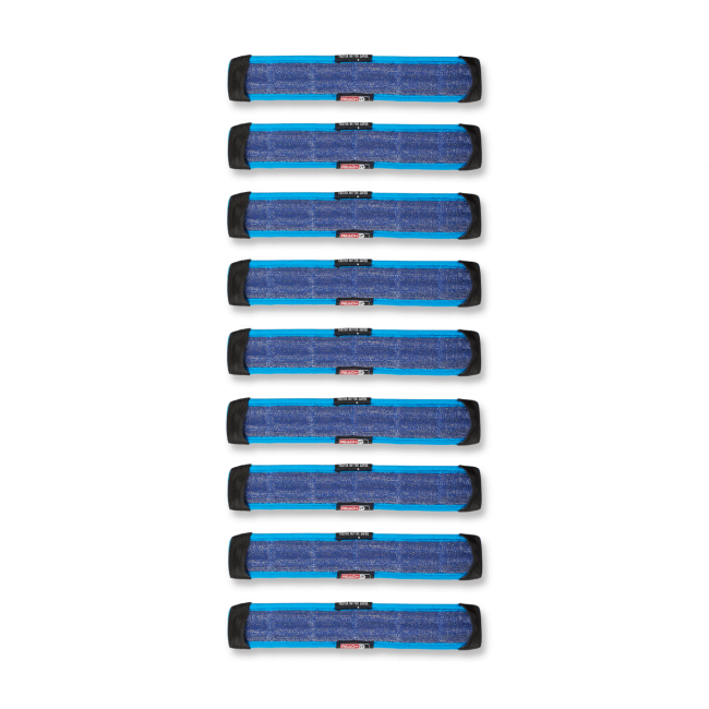 REACH-iT Tampons textiles en acier inoxydable 9 pièces pour Rocker Radial 35 cm