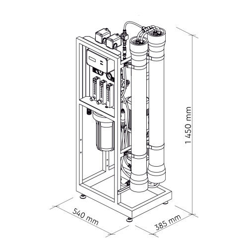 Osmosis filling station for stationary production 600...