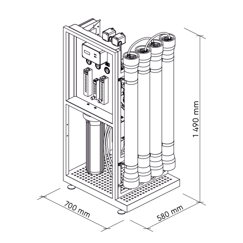 Station-service dosmose pour production stationnaire 1000...