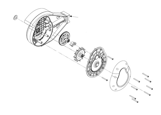 SOLA-TECS W gearbox housing left