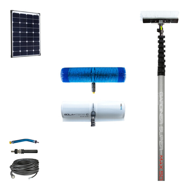 Pacchetto SOLA-TECS C per la pulizia del fotovoltaico senza sistema di osmosi e senza HD