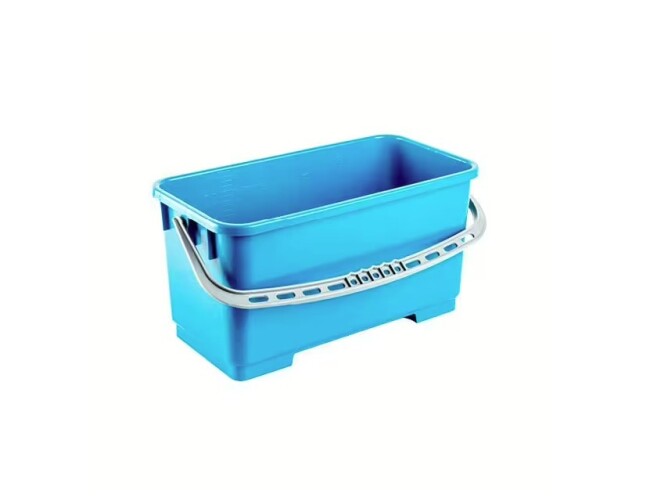 Seau MOERMAN PROFI turquoise avec poignée argentée 24 L