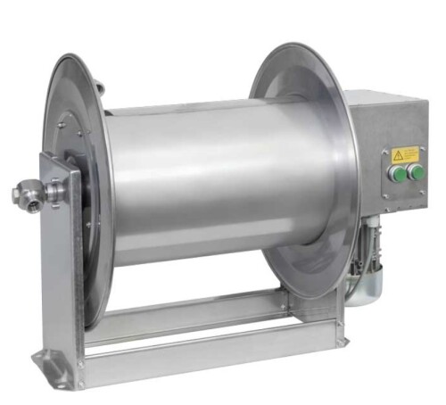 Electric high-pressure hose reel stainless steel 100...
