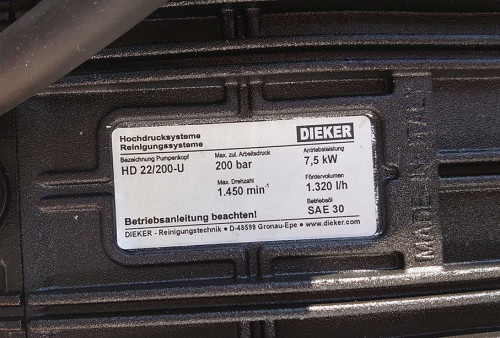 hyCLEANER solarROBOT pro Flechtenentferner Hochdruckreiniger DIEKER HD-E 22/200