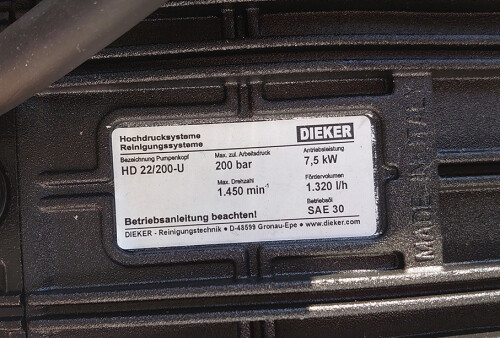 hyCLEANER solarROBOT pro korstmosverwijderaar Hogedrukreiniger DIEKER HD-E 22/200