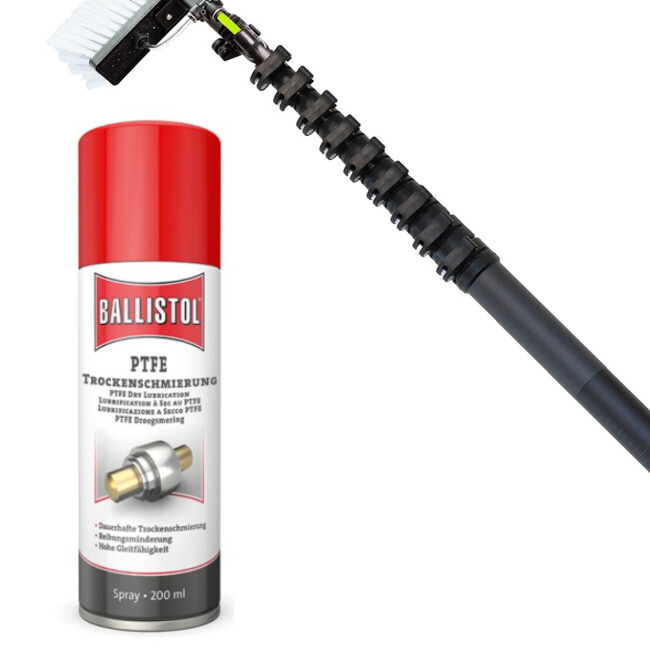 Care product for telescopic poles from Ballistol PTFE Spray 200 ml