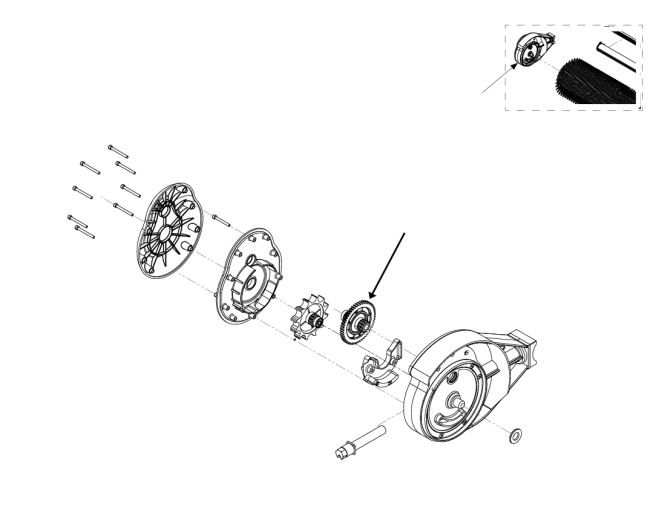 SOLA-TECS W transmission pulley incl. deep groove ball bearing