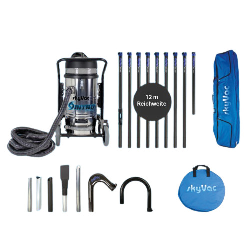 SkyVac Nitro Dachrinnenreinigungs-Set 12 Meter...