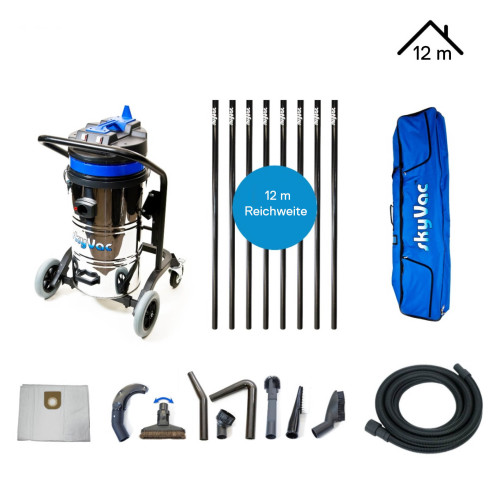 SkyVac Profi-Set zur Innenreinigung 12 Meter...