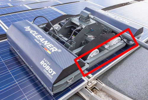 hyCLEANER solarROBOT compact Fahrwerk Abdeckung