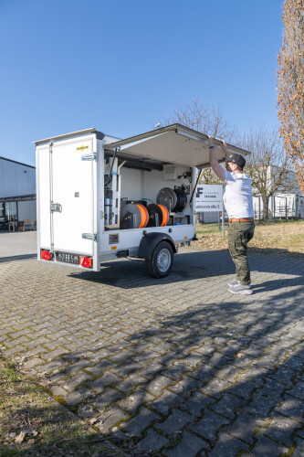 OSMOBIL TRAILER V3 Système de remorque pour le nettoyage de PV et de vitres