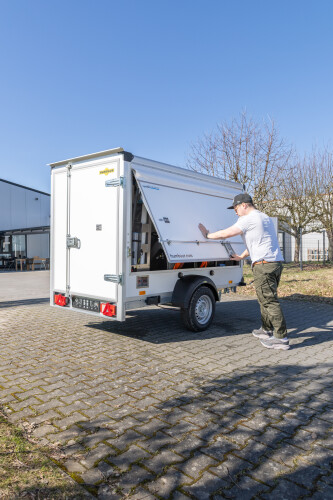 OSMOBIL TRAILER V3 aanhangsysteem voor PV- en glasreiniging