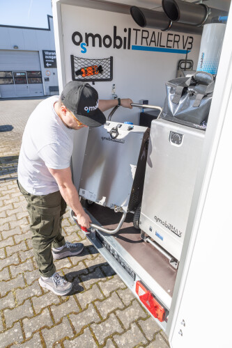 OSMOBIL TRAILER V3 Anhängersystem für die PV- und Glasreinigung