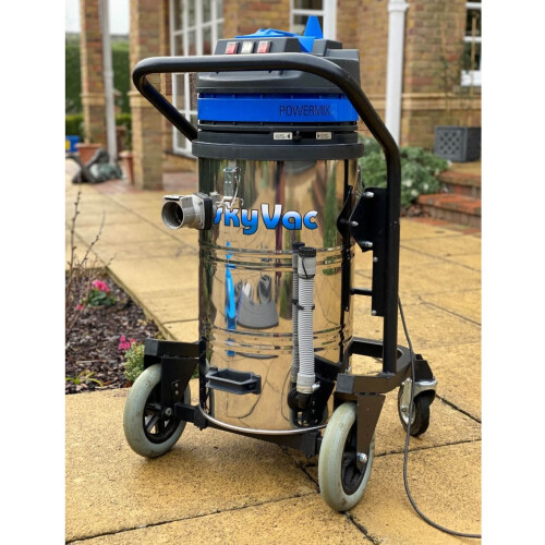 SkyVac professionele set voor dakgootreiniging 12 meter demonstratie-unit