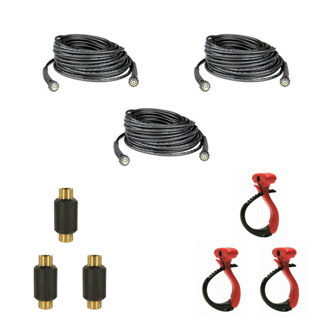 HD Schlauch Kit 75 Meter für die Solarreinigung