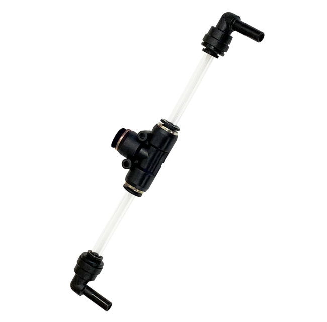 GARDINER T-Push-Fit 90 Grad Winkel für 2 Düsen inkl. Düsenschlauch