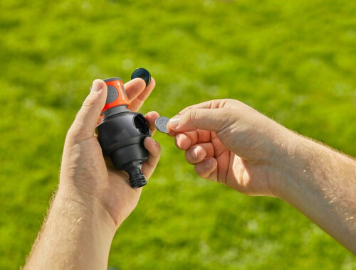 Gardena Wassermengenzähler für die Osmosereinigung